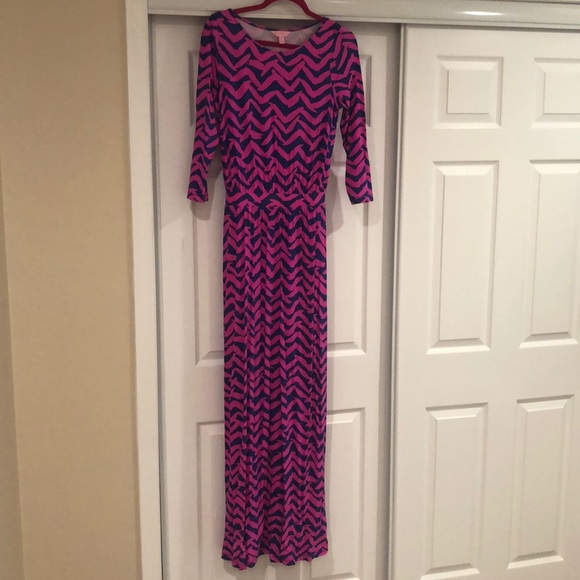 lilly pulitzer pink maxi dress